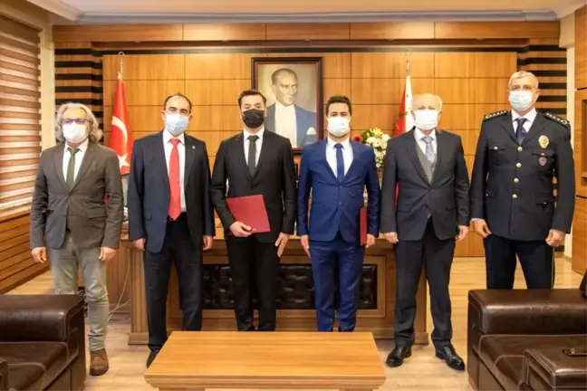 Rektör Beydemir'den emniyet teşkilatına ziyaret