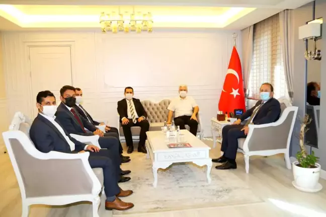 Mülkiye Başmüfettişi Metin Yılmaz Vali Ali Hamza Pehlivan'ı Ziyaret Etti