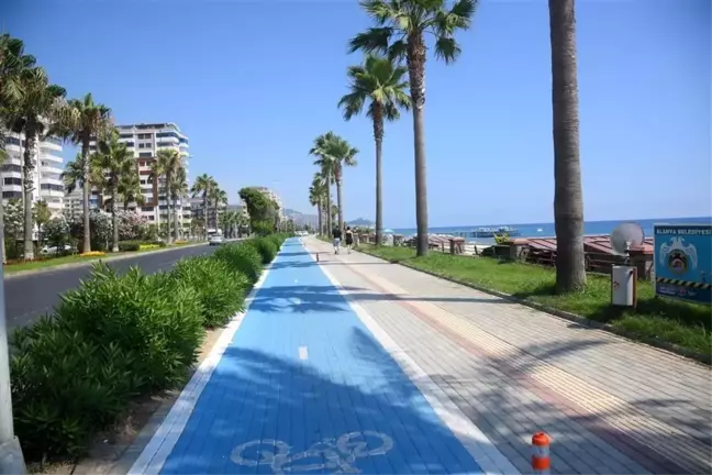 Alanya'da 30 km'lik bisiklet yolunda sona gelindi