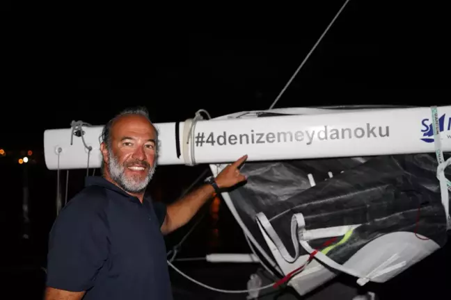Türkiye'nin dört denizini yelkenliyle hiç durmadan aşan Tolga Pamir, 16 günlük zorlu yolculuğunu anlattı Açıklaması