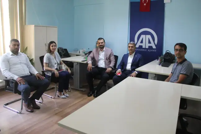 AK Parti Hatay İl Başkanı Yeşildal'dan, AA Hatay Bürosuna ziyaret