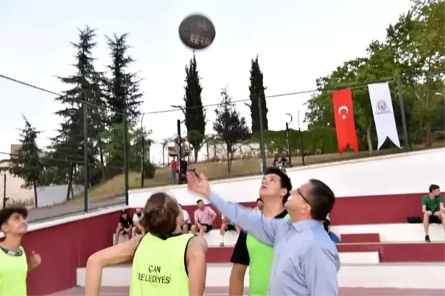 Çan'da Streetball Turnuvası başladı