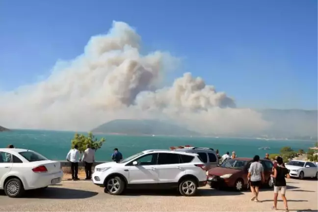Son dakika... Mersin Aydıncık'taki orman yangını ikinci gününde (3)
