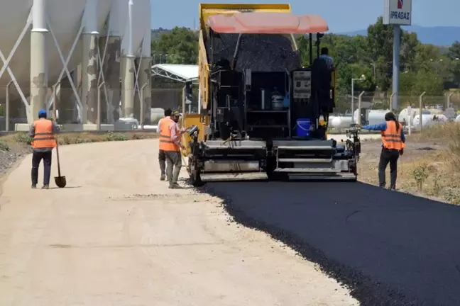 Tanker Garajının Yolu Asfaltlandı