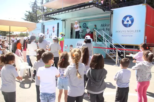 Akkuyu Nükleer AŞ, Gülnar'daki 3 okulda çocuk şenliği düzenledi