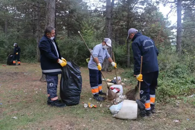 Aydos Ormanı'nda temizlik yapıldı