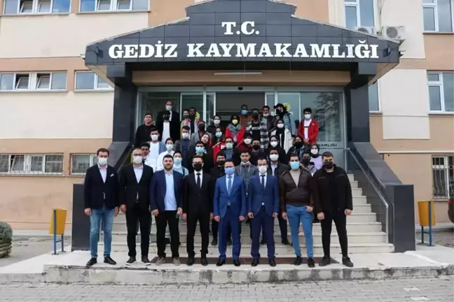Yabancı öğrenciler Kaymakam Hakan Alkan'ı ziyaret etti