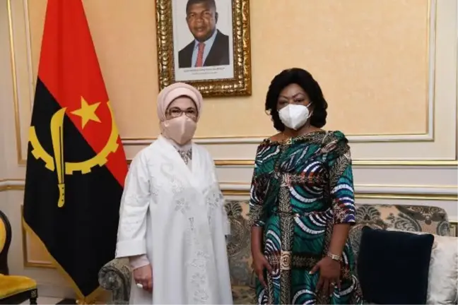 Son dakika haberi: Emine Erdoğan, Angola Cumhurbaşkanı'nın eşiyle görüştü
