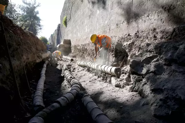 Diyarbakır'da Kanuni tarafından yaptırılan içme suyu şebekesi bulundu
