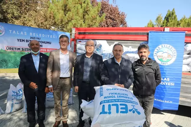 Talas Belediyesinden çiftçilere Macar fiğ tohumu desteği