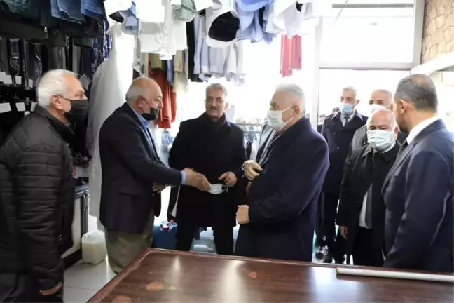 TBMM Eski Başkanı, Son Başbakanımız Sayın Binali Yıldırım, esnaf ziyaretlerinde bulundu