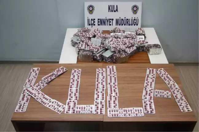 Kula'da 3 bin 744 adet sentetik uyuşturucu hap ele geçirildi
