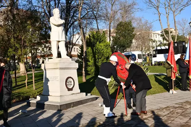Tekirdağ'da Namık Kemal'in doğumunun yıl dönümü dolayısıyla program düzenlendi