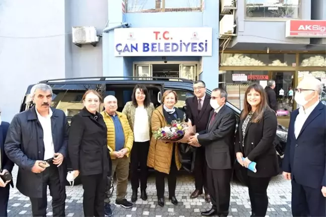 TBMM dilekçe komisyonu Milletvekilleri Çan Belediyesi kooperatif çalışmalarını yerinde inceledi