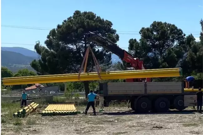 Kargı'da doğalgaz çalışmaları başladı