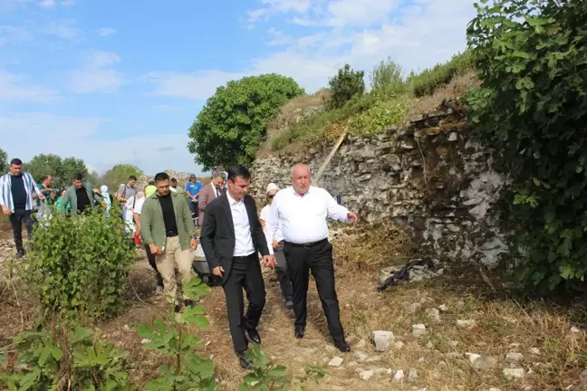 Bizans döneminin izlerini taşıyan Harmantepe Kalesi'nde kazı çalışmaları sürüyor