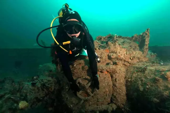 Karadeniz'in 36 metre altında sevinç çığlıkları