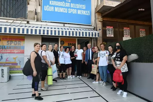 İzmir yerel: Karabağlar'da Kadınlardan Spor Kurslarına Yoğun İlgi