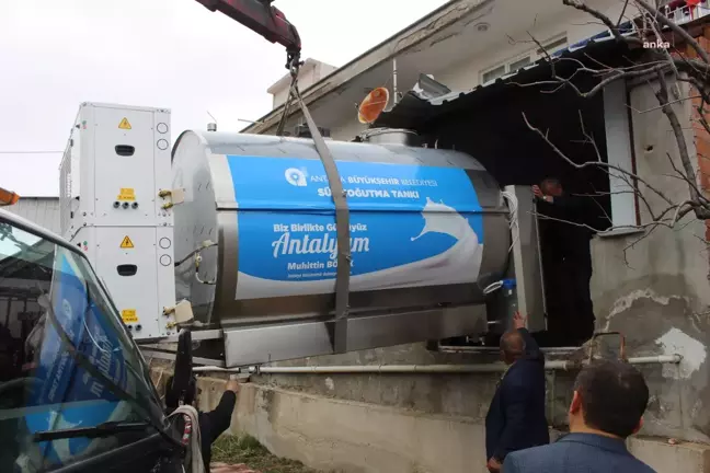 Antalya Büyükşehir Belediyesi'nden Korkuteli'ne süt tankı desteği