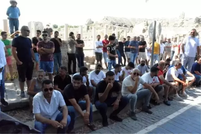 Side Antik Kenti'nde Motosiklet Giriş Yasağı Protesto Edildi