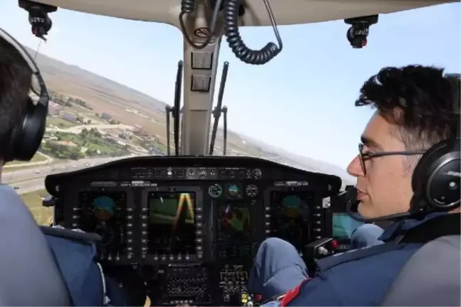 Ankara'da Helikopter Destekli Trafik Denetimi Yapıldı