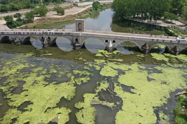 Tunca Nehri'nde Çöp Kirliliği