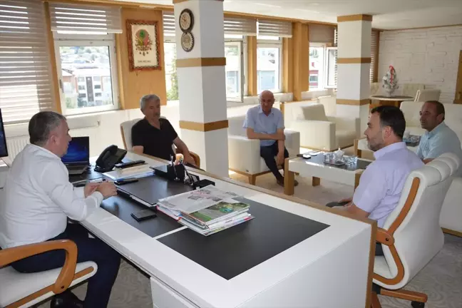 Havza Ziraat Odası Başkanı ve Yönetim Kurulu Üyeleri Havza Belediye Başkanı'nı Ziyaret Etti