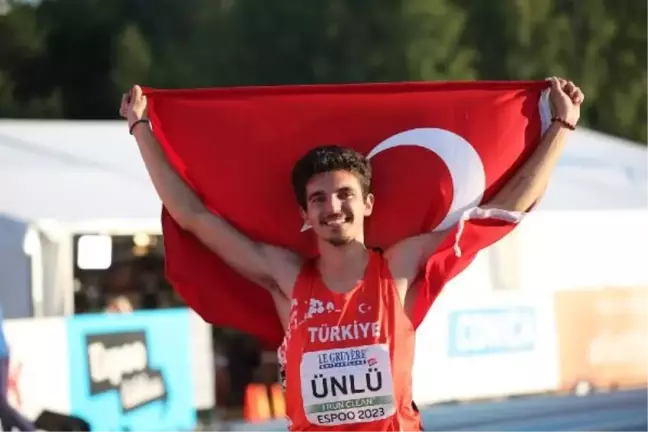 U23 Avrupa Atletizm Şampiyonası'nda Ali Eren Ünlü Altın Madalya Kazandı