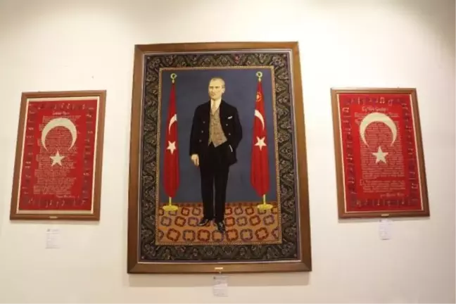 Prof. Dr. Turan Yazgan Etnografya Müzesi'nde Atatürk Portre Halısı Sergileniyor