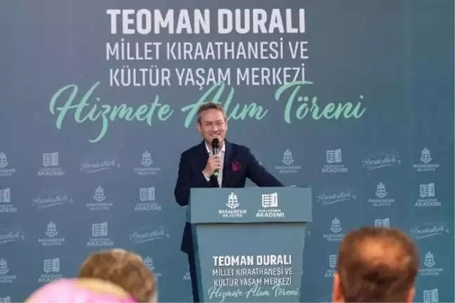 Başakşehir'de Teoman Duralı Millet Kıraathanesi ve Kültür Yaşam Merkezi Açıldı