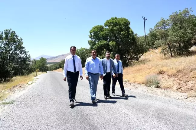 Malatya Büyükşehir Belediyesi Doğanşehir İlçesinde Asfalt Çalışmalarını İnceledi