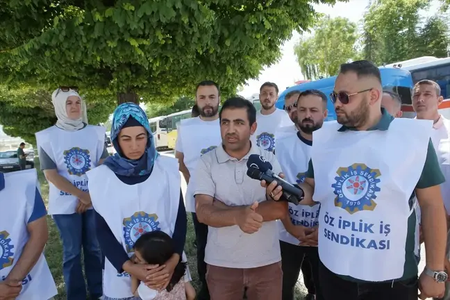 Çorum'da İşçiler İşten Çıkarıldıklarını İddia Ederek Eylem Başlattı