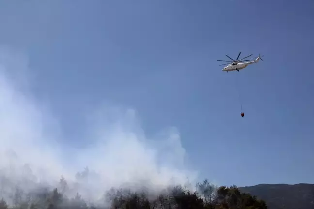 Antakya'da Orman Yangınına Havadan ve Karadan Müdahale