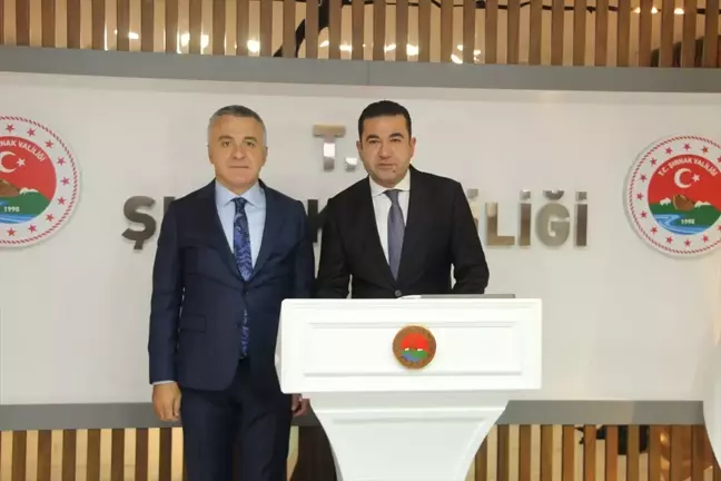 Şırnak Valisi Osman Bilgin, Irak'ın kuzeyindeki Duhok'a bağlı Zaho Özel İdaresi Sorumlusu Guhdar Şeyho ile görüştü