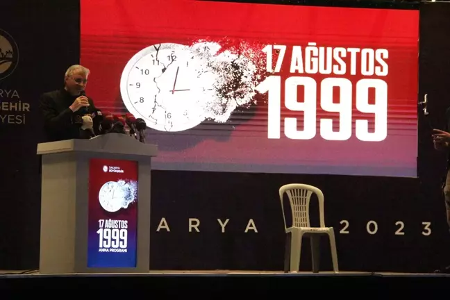 Marmara Depremi'nde hayatını kaybedenler Sakarya'da anıldı