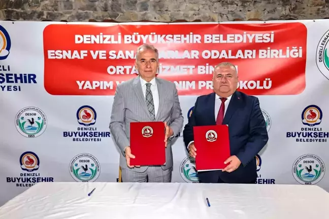 Denizli Büyükşehir Belediyesi, Esnaf ve Sanatkarlar Odaları Birliği'ne Hizmet Binası İçin Arsa Hibe Etti
