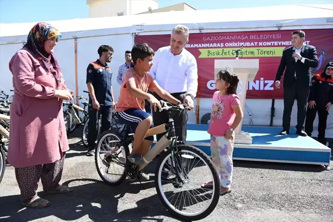 İstanbul Gaziosmanpaşa Belediyesi'nden Kahramanmaraş'taki çocuklara bisiklet desteği