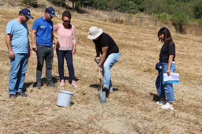 Bolu'da Ekim Yapılacak 17 Noktadan Toprak Numuneleri Alındı