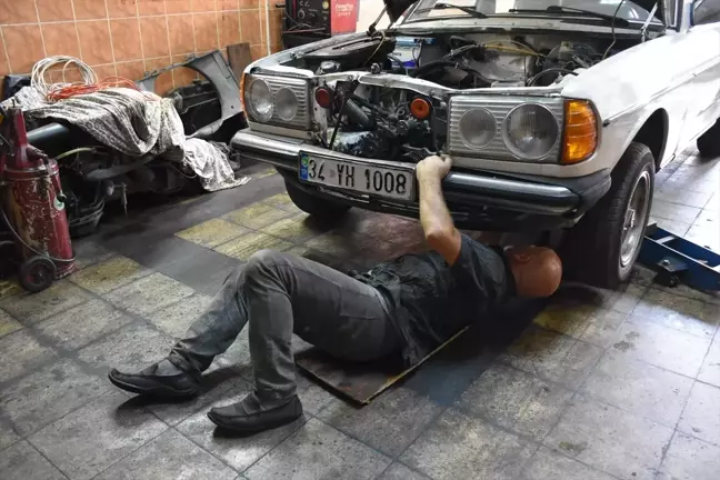Trabzon'da 45 yıldır sadece Mercedes-Benz tamiri yapan oto tamircisi