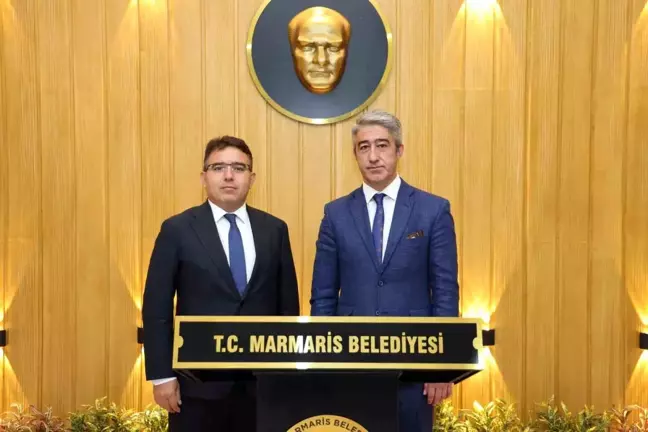 Marmaris Kaymakamı Nurullah Kaya, Marmaris Belediyesi'ni ziyaret etti