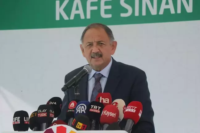 Çevre, Şehircilik ve İklim Değişikliği Bakanı Özhaseki, Kayseri'de konuştu Açıklaması