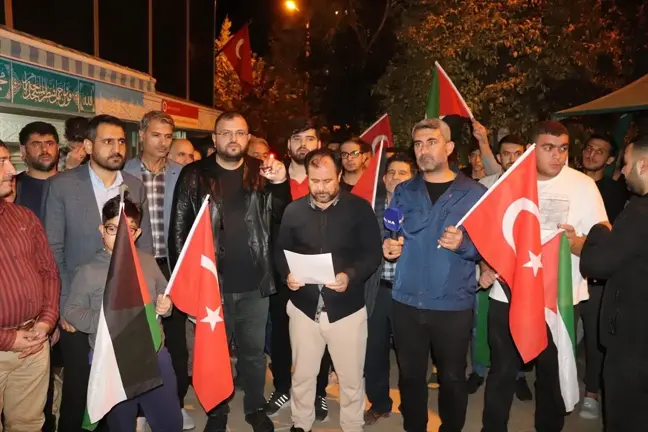 Siirt'te Filistin'e Destek Yürüyüşü Yapıldı