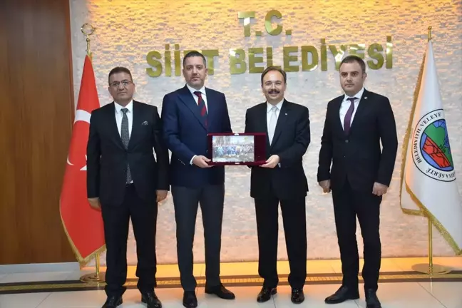 TBB Başkanı Erinç Sağkan, Siirt Valisi ve Belediye Başkan Vekili Kemal Kızılkaya'yı ziyaret etti