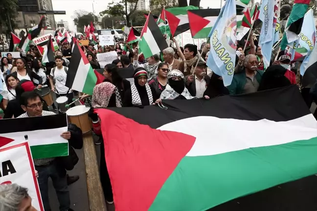 Latin Amerika Ülkelerinde İsrail'in Gazze'ye Saldırılarına Tepki