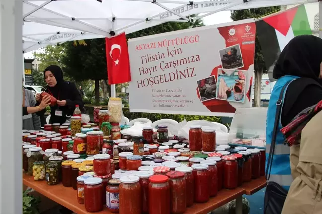 Akyazı'da Filistin'e Destek Kermesi Düzenlendi