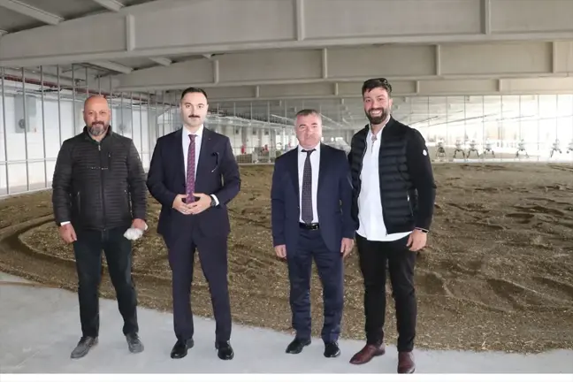 Havza OSB'de kurulum çalışmalarında son aşamaya gelinen kenevir fabrikasında inceleme