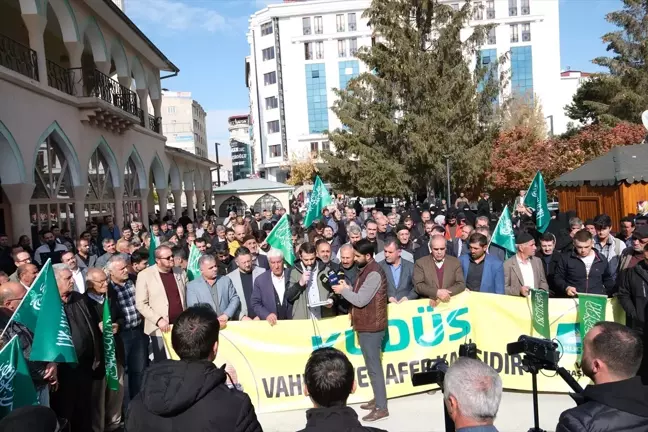 İsrail'in Filistin'e yönelik saldırıları Van ve Hakkari'de protesto edildi