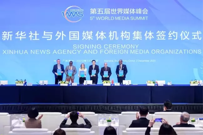 Xinhua, yabancı medya kuruluşlarıyla işbirliğini artırmak için anlaşmalar imzaladı