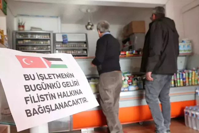 Nevşehir'de Esnaflardan Gazze'ye Destek