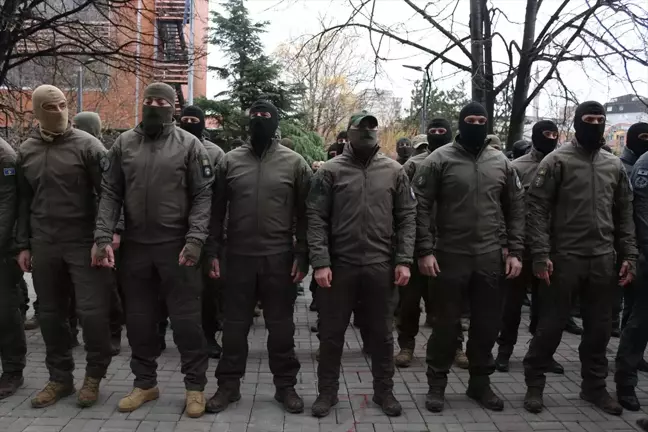 Kosova Polisi Özel Müdahale Birimi İkinci Kez Eylem Yaptı